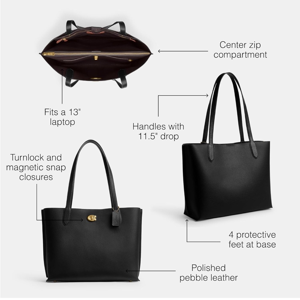 Coach Willow Tote - Picture 3 of 16